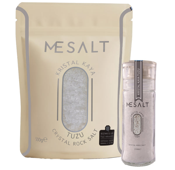 Kristal Kaya Tuzu Avantajlı Değirmen Seti